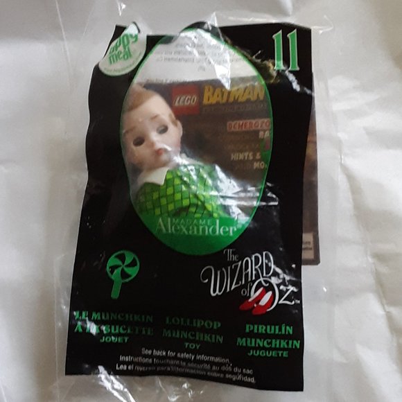 Wizard of Oz Lollipop Munchkin Doll #11 Madame Alexander McDonalds 2008 NIP NWT - Picture 9 of 10